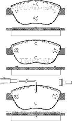 Triscan 8110 15020 - Bremsbelagsatz, Scheibenbremse alexcarstop-ersatzteile.com