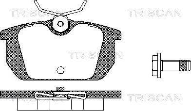 Triscan 8110 10984 - Bremsbelagsatz, Scheibenbremse alexcarstop-ersatzteile.com