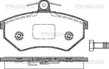 Triscan 8110 10975 - Bremsbelagsatz, Scheibenbremse alexcarstop-ersatzteile.com