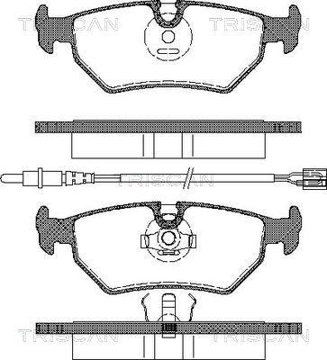 Triscan 8110 10500 - Bremsbelagsatz, Scheibenbremse alexcarstop-ersatzteile.com