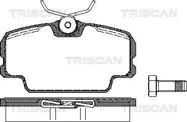 Triscan 8110 10098 - Bremsbelagsatz, Scheibenbremse alexcarstop-ersatzteile.com