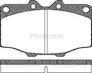 Triscan 8110 10034 - Bremsbelagsatz, Scheibenbremse alexcarstop-ersatzteile.com