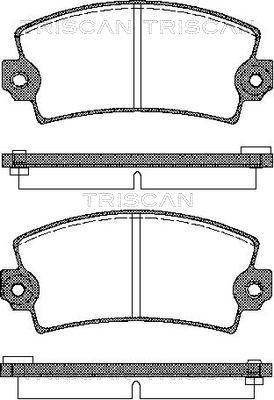 Triscan 8110 10330 - Bremsbelagsatz, Scheibenbremse alexcarstop-ersatzteile.com