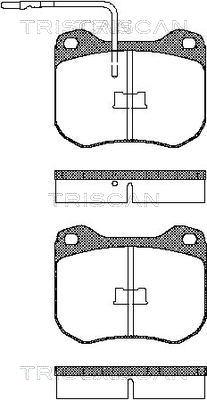 Triscan 8110 10715 - Bremsbelagsatz, Scheibenbremse alexcarstop-ersatzteile.com