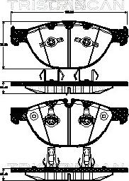 Triscan 8110 11025 - Bremsbelagsatz, Scheibenbremse alexcarstop-ersatzteile.com