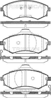 Triscan 8110 18012 - Bremsbelagsatz, Scheibenbremse alexcarstop-ersatzteile.com