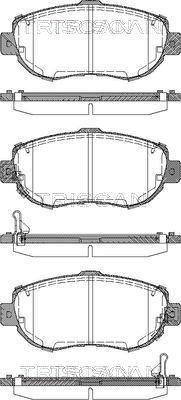 Triscan 8110 13044 - Bremsbelagsatz, Scheibenbremse alexcarstop-ersatzteile.com