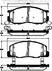 Triscan 8110 13066 - Bremsbelagsatz, Scheibenbremse alexcarstop-ersatzteile.com