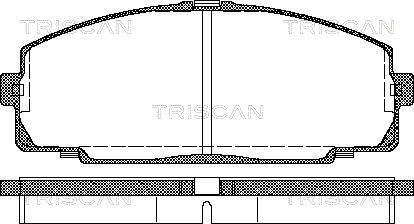 Triscan 8110 13016 - Bremsbelagsatz, Scheibenbremse alexcarstop-ersatzteile.com