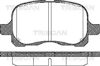 Triscan 8110 13020 - Bremsbelagsatz, Scheibenbremse alexcarstop-ersatzteile.com