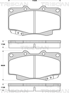 Girling 6134289 - Bremsbelagsatz, Scheibenbremse alexcarstop-ersatzteile.com