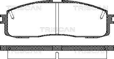 Triscan 8110 13152 - Bremsbelagsatz, Scheibenbremse alexcarstop-ersatzteile.com