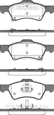 Triscan 8110 80535 - Bremsbelagsatz, Scheibenbremse alexcarstop-ersatzteile.com