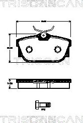 Triscan 8110 29063 - Bremsbelagsatz, Scheibenbremse alexcarstop-ersatzteile.com