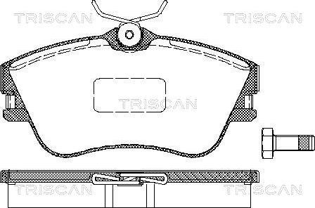 Triscan 8110 29001 - Bremsbelagsatz, Scheibenbremse alexcarstop-ersatzteile.com