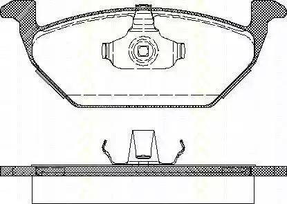 Triscan 8110 29008 - Bremsbelagsatz, Scheibenbremse alexcarstop-ersatzteile.com