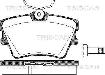 Triscan 8110 29014 - Bremsbelagsatz, Scheibenbremse alexcarstop-ersatzteile.com