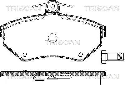 Triscan 8110 29012 - Bremsbelagsatz, Scheibenbremse alexcarstop-ersatzteile.com