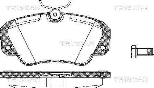 Triscan 8110 24005 - Bremsbelagsatz, Scheibenbremse alexcarstop-ersatzteile.com