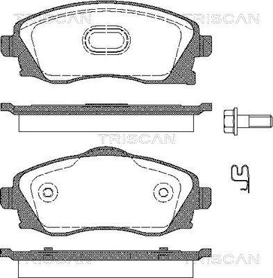 Triscan 8110 24018 - Bremsbelagsatz, Scheibenbremse alexcarstop-ersatzteile.com