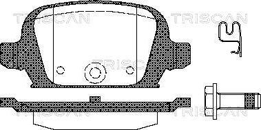 Triscan 8110 24021 - Bremsbelagsatz, Scheibenbremse alexcarstop-ersatzteile.com