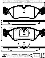 Triscan 8110 24891 - Bremsbelagsatz, Scheibenbremse alexcarstop-ersatzteile.com