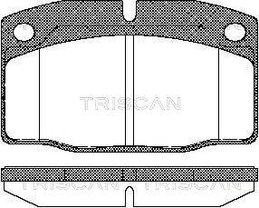 Triscan 8110 24234 - Bremsbelagsatz, Scheibenbremse alexcarstop-ersatzteile.com