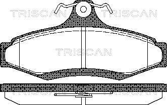 Triscan 8110 21004 - Bremsbelagsatz, Scheibenbremse alexcarstop-ersatzteile.com