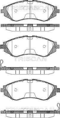 Triscan 8110 21001 - Bremsbelagsatz, Scheibenbremse alexcarstop-ersatzteile.com