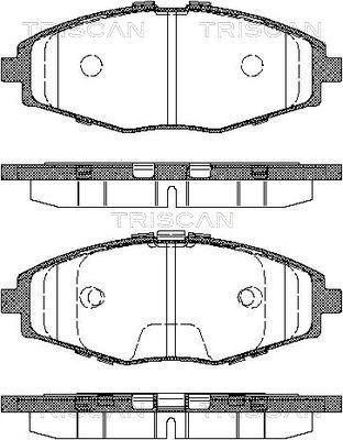 Triscan 8110 21002 - Bremsbelagsatz, Scheibenbremse alexcarstop-ersatzteile.com