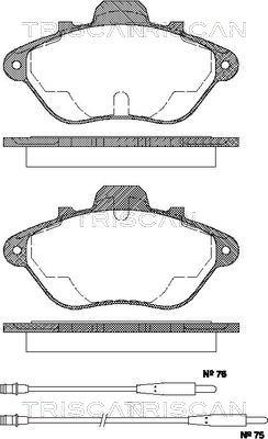 Triscan 8110 28940 - Bremsbelagsatz, Scheibenbremse alexcarstop-ersatzteile.com