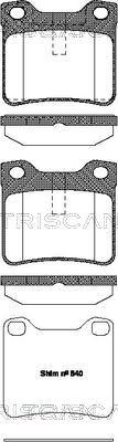 Triscan 8110 28004 - Bremsbelagsatz, Scheibenbremse alexcarstop-ersatzteile.com