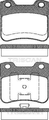 Triscan 8110 28005 - Bremsbelagsatz, Scheibenbremse alexcarstop-ersatzteile.com