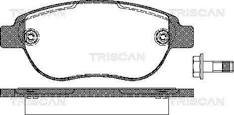 Triscan 8110 28022 - Bremsbelagsatz, Scheibenbremse alexcarstop-ersatzteile.com