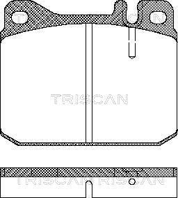 Triscan 8110 23222 - Bremsbelagsatz, Scheibenbremse alexcarstop-ersatzteile.com