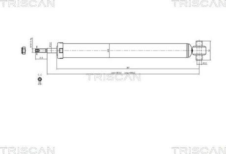 Triscan 8705 10201 - Stoßdämpfer alexcarstop-ersatzteile.com