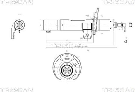 Triscan 8705 29101 - Stoßdämpfer alexcarstop-ersatzteile.com