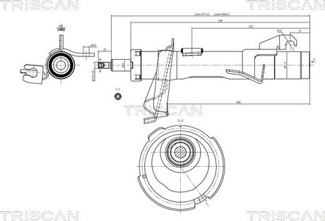 Triscan 8705 27103 - Stoßdämpfer alexcarstop-ersatzteile.com