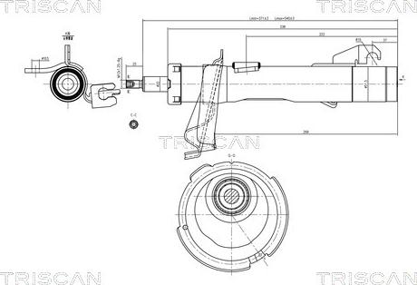 Triscan 8705 27102 - Stoßdämpfer alexcarstop-ersatzteile.com