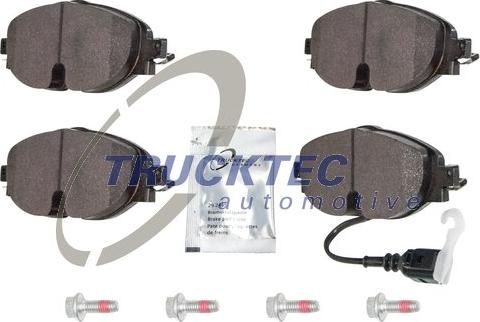 Trucktec Automotive 07.35.257 - Bremsbelagsatz, Scheibenbremse alexcarstop-ersatzteile.com