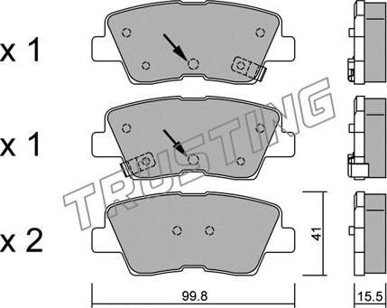Trusting 903.1 - Zubehörsatz, Bremsbacken alexcarstop-ersatzteile.com