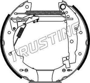 Trusting 6019 - Bremsbackensatz alexcarstop-ersatzteile.com