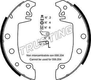 Trusting 079.187K - Bremsbackensatz alexcarstop-ersatzteile.com