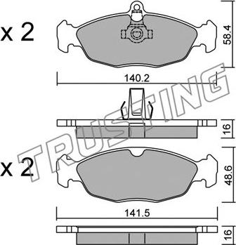 Meyle 025 232 3417/PD - Bremsbelagsatz, Scheibenbremse alexcarstop-ersatzteile.com