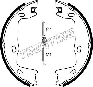 Trusting 073.159K - Bremsbackensatz, Feststellbremse alexcarstop-ersatzteile.com