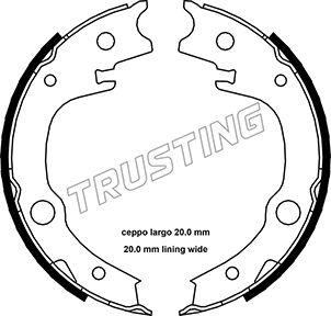 Trusting 115.315 - Bremsbackensatz, Feststellbremse alexcarstop-ersatzteile.com