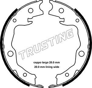 Trusting 115.322 - Bremsbackensatz, Feststellbremse alexcarstop-ersatzteile.com