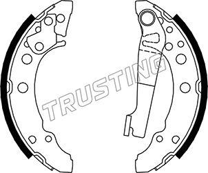 Trusting 124.280 - Bremsbackensatz alexcarstop-ersatzteile.com