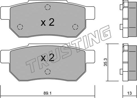 Trusting 173.0 - Bremsbelagsatz, Scheibenbremse alexcarstop-ersatzteile.com