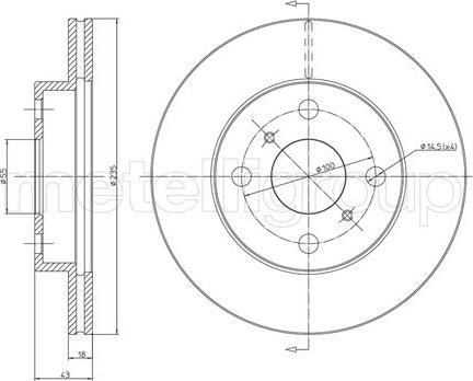 Trusting DF458 - Bremsscheibe alexcarstop-ersatzteile.com